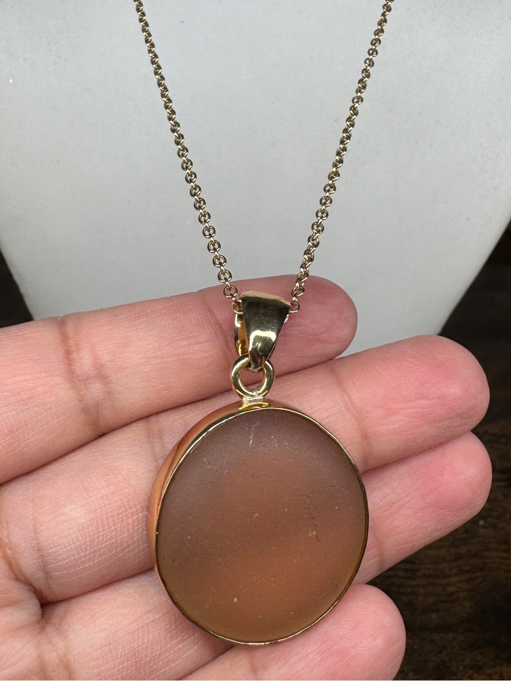Charles Albert sea glass pedant